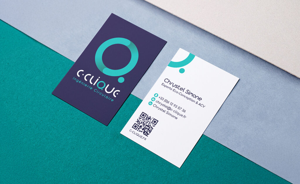 Carte de visite mockup Circular Clique