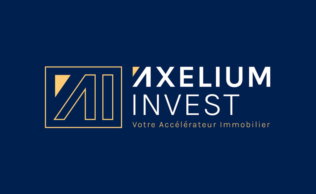 Axelium Invest identité visuelle et logo