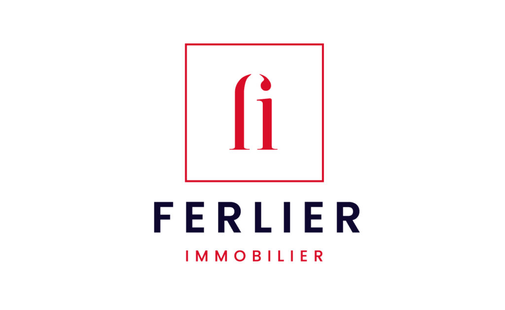 Logo Ferlier Immobilier blanc