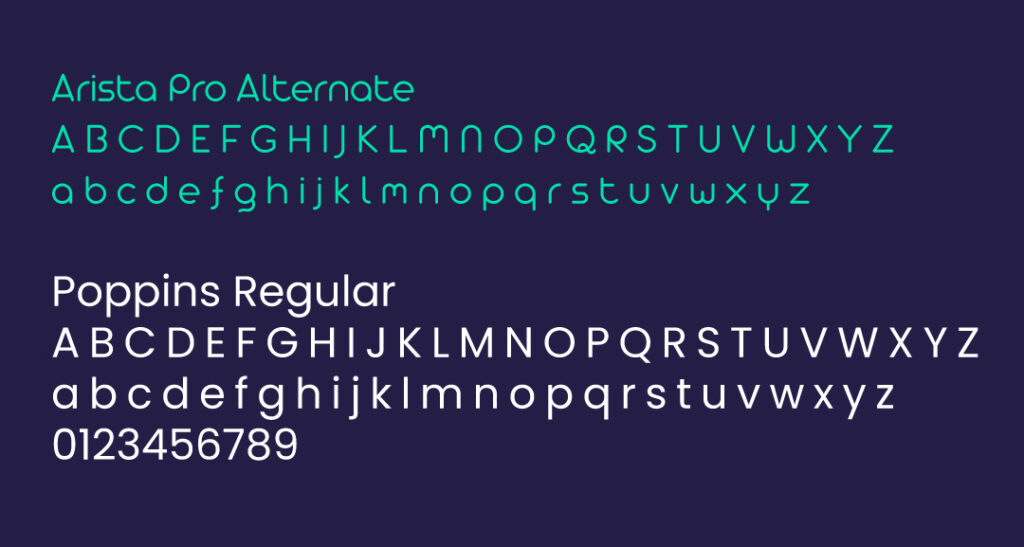 Cicular Clique typographies