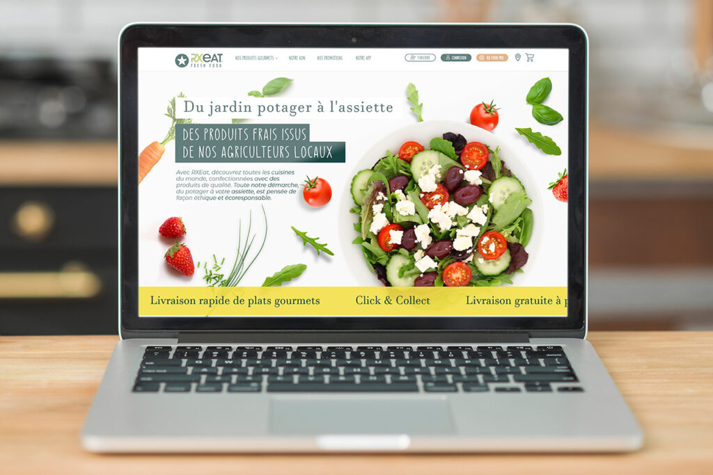 Webdesign RxEat Fresh Food site